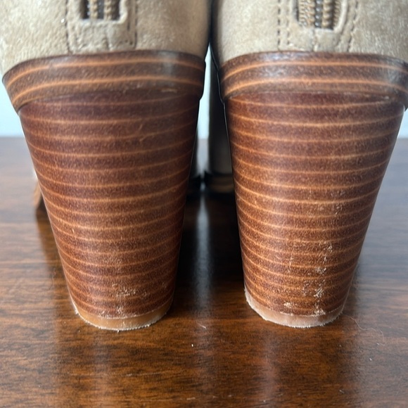 Vince Camino‎ Tan Leather Pointed Toe Booties 3.5 Inch Heels Size 8 - Picture 5 of 10